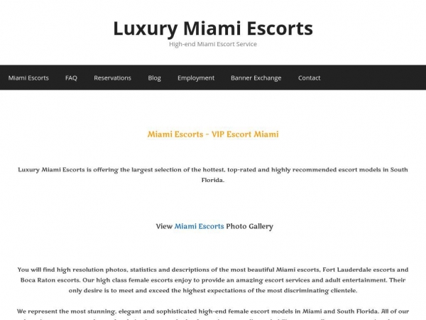 luxurymiamiescorts.com