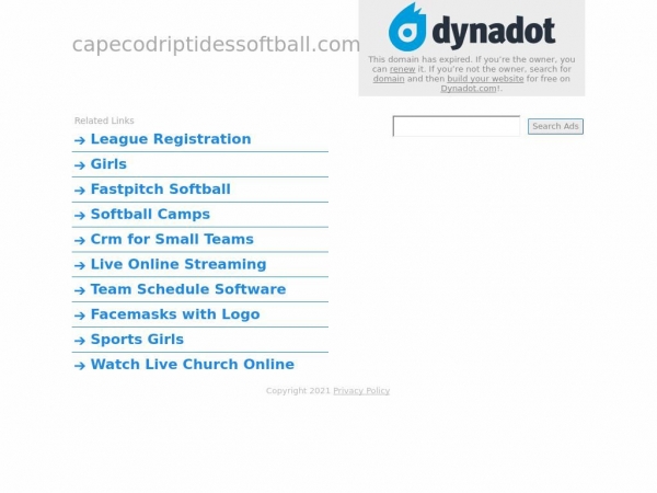 capecodriptidessoftball.com