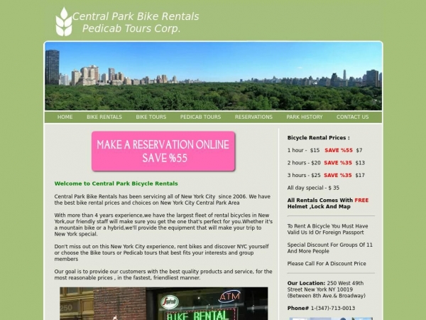 centralparkbikerent.com